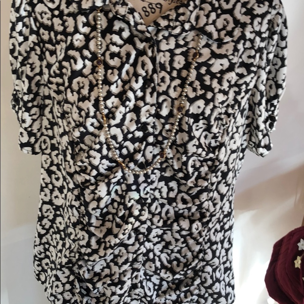 Mix it Business top black/white
